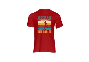 soccer dad t-shirt red