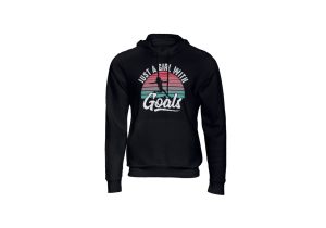 just a girl with goals hoody black