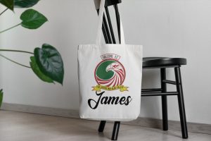 falcons club tote bag white
