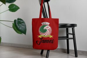falcons club tote bag red
