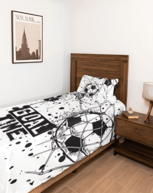 single soccer duvet set